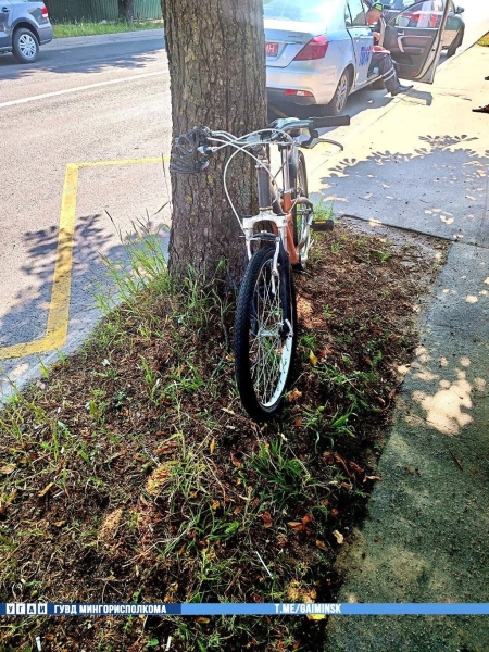 В Минске водитель Toyota сбила девятилетнего ребенка на велосипеде